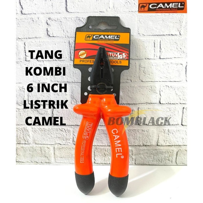 CAMEL Tang 6 inch Tang Lancip Potong Kombinasi Kabel Elektronik MODEL LISTRIK