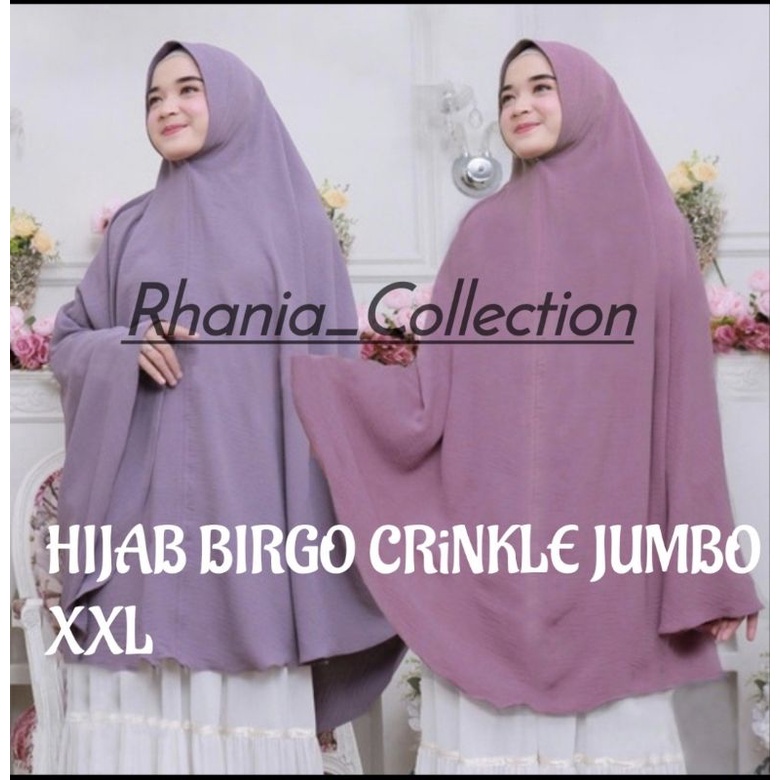 BERGO CRINKLE JUMBO AIRFLOW XXL , jilbab ,kerudung