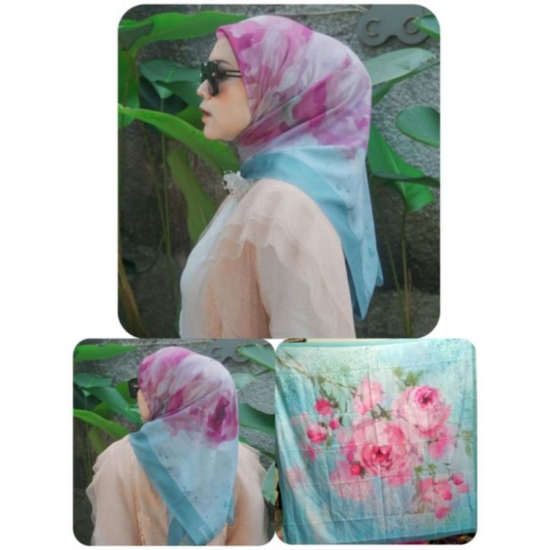 (PArt 2) 1 kg isi 14 Segi Empat Motif ala Baniescoop Voal ala Motif