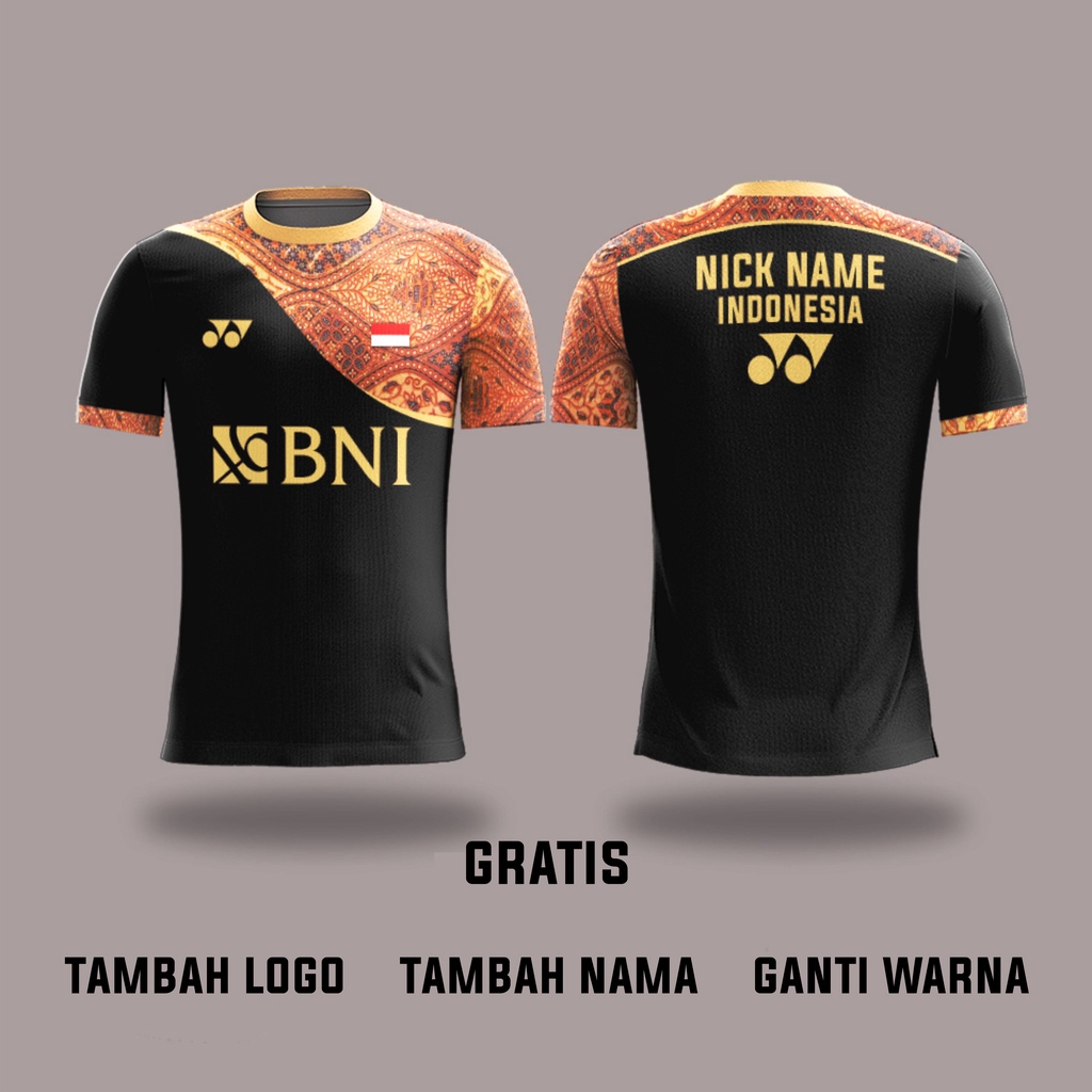 kaos jersey badminton sudirman cup 2021 bulu tangkis pakaian olahraga thomas cup custom full print y