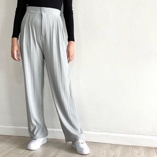 Celana Kulot HighWaist Loose Pants Wanita Jisoo