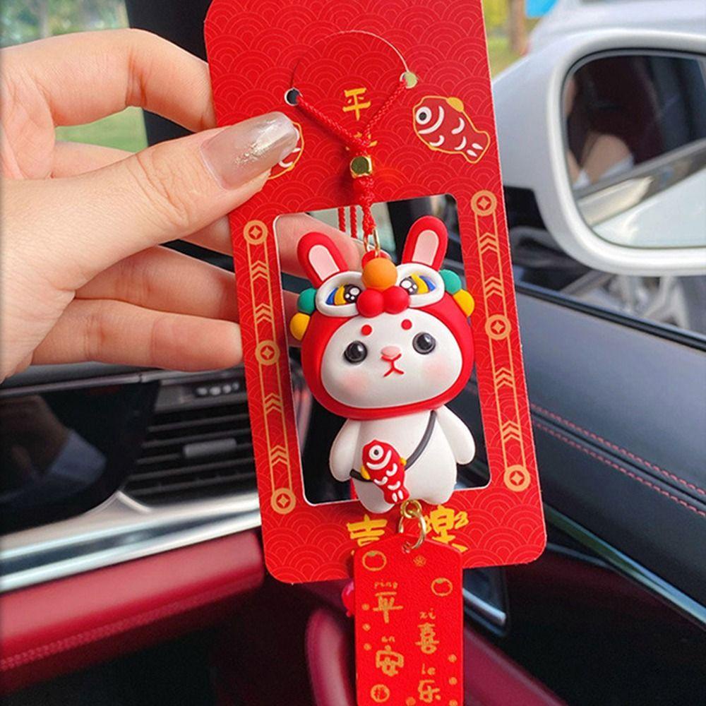 Suyo Kelinci Gantung Liontin Charm Animal Rumah Kaca Spion Ornamen