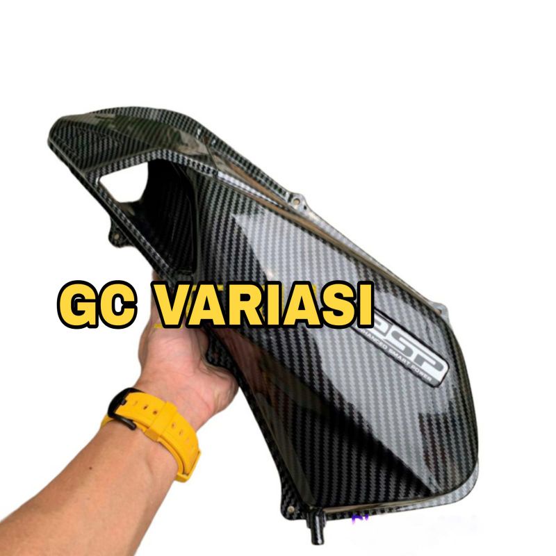Cover Tutup Fillter New PCX 160 Tahun 2022 Carbon Hitam Kilat Zoro/Cover Filter Carbon PCX 160 New T