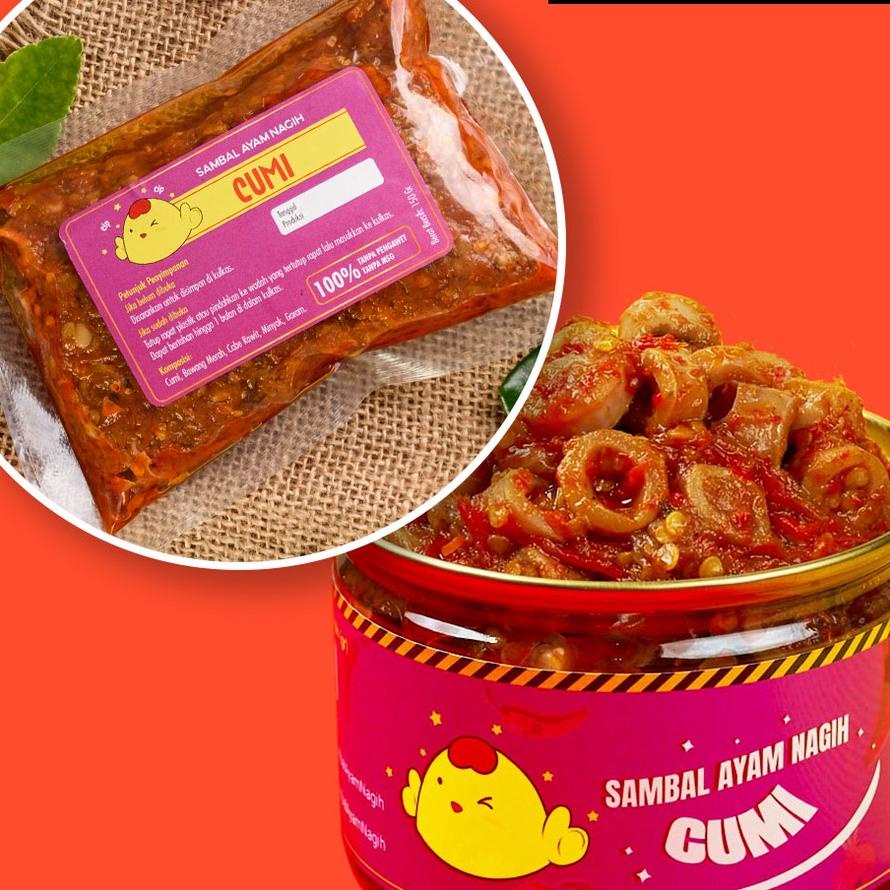 Jual Sambal Nagih Sambal Cumi Asin Sachet Enak Sekali Shopee Indonesia