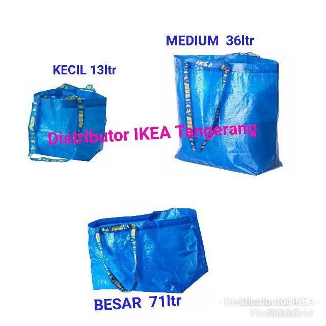 Kantong Belanja Medium Warna Biru - NJ