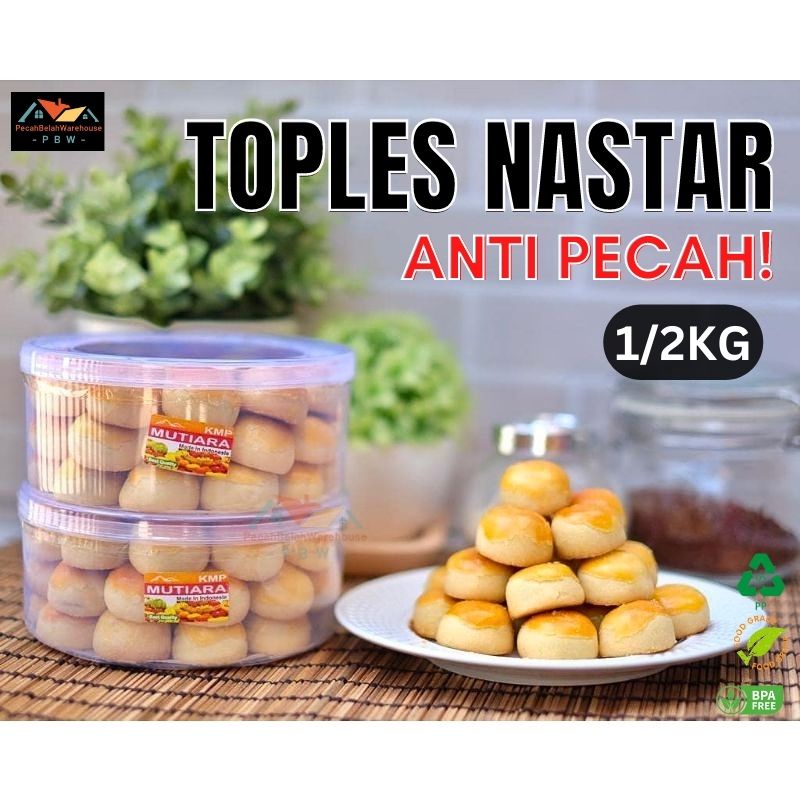 Jual Toples Nastar Anti Pecah Ml Tempat Nastar Toples Kue Kering