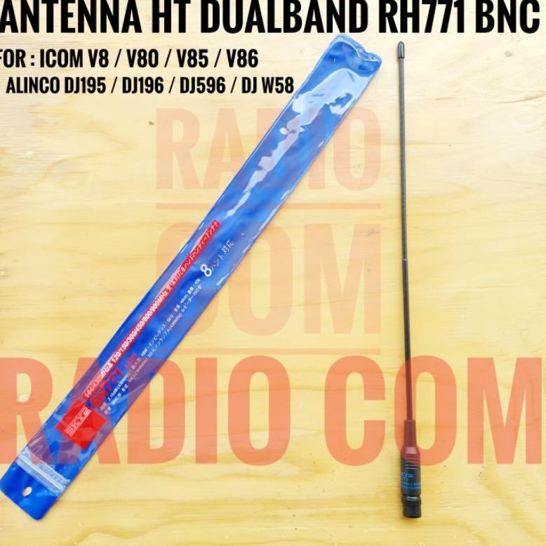 H6H0C  JUAL ANTENA HT ICOM V80 / RH 771 BNC MALE / ANTENA HT ICOM DUALBAND 68