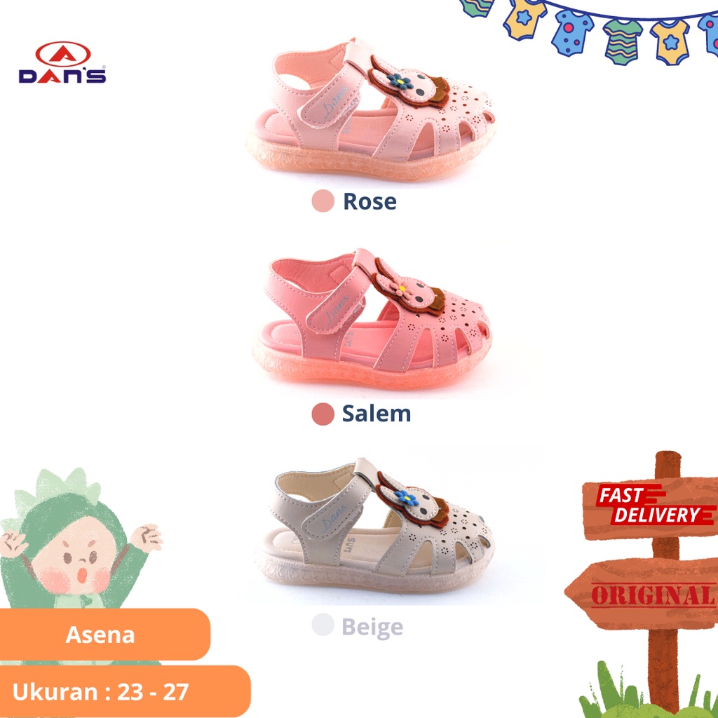 Sepatu Sandal Lampu Anak Baby Dans Asena Original