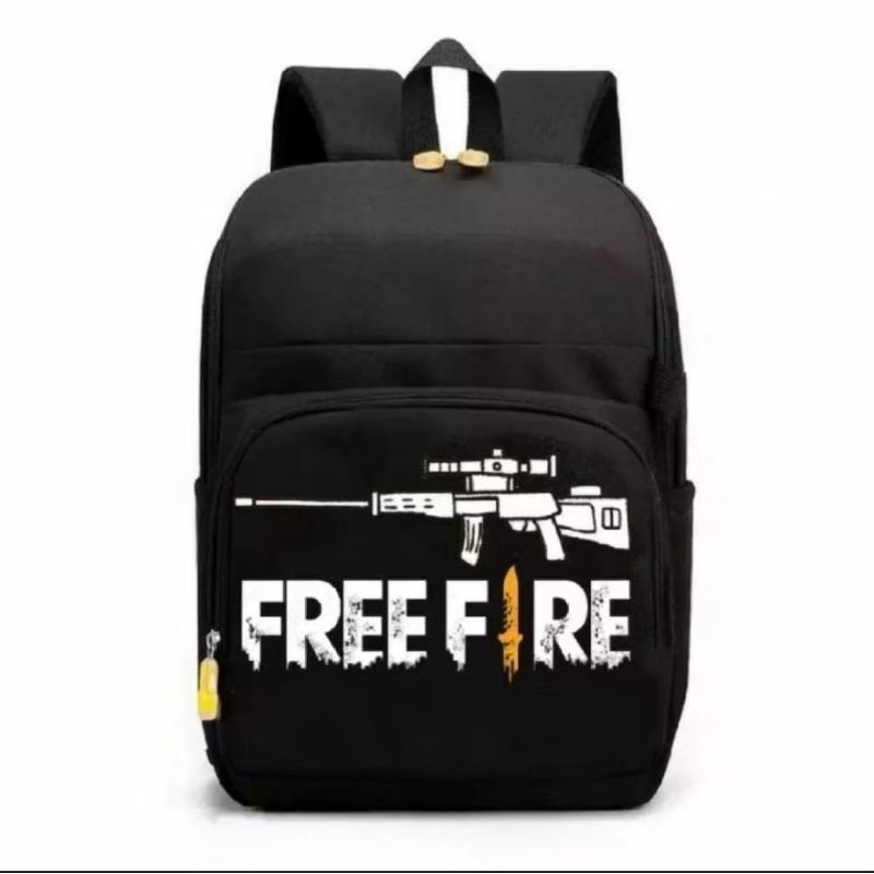 Tas Ransel ANAK LAKI LAKI MOTIF FREE FIREE SNIPER BONUS JAM TANGAN SPORT