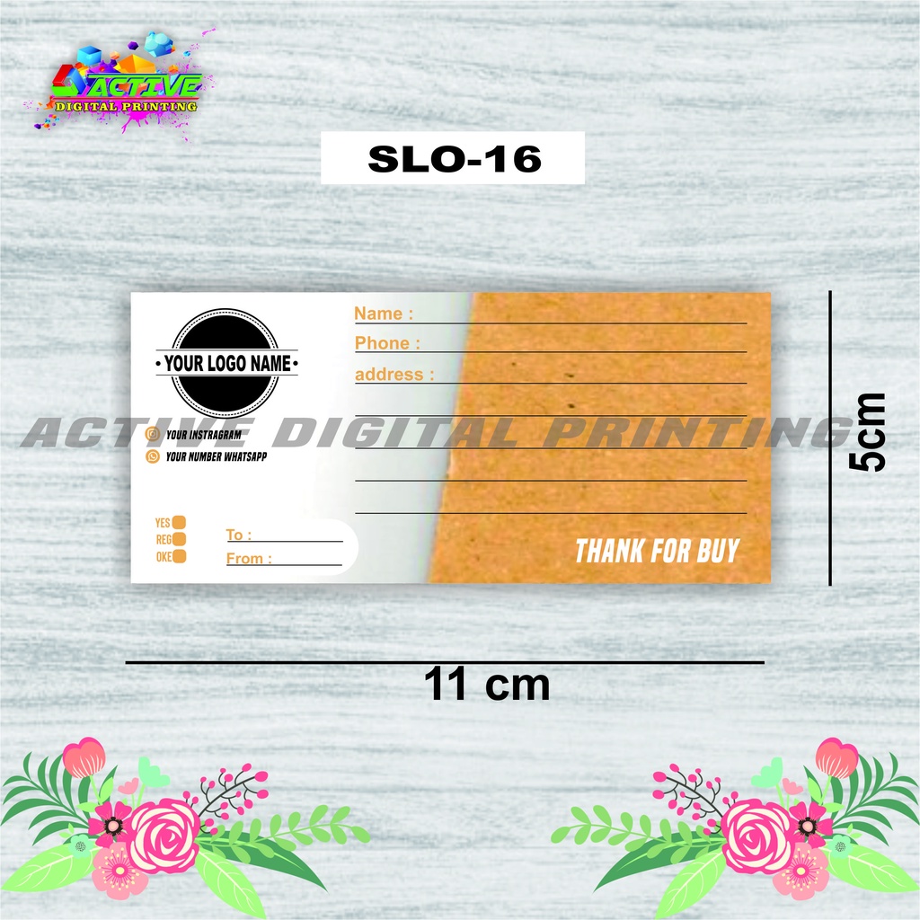 

STIKER LABEL OLSHOP 11X5 CM CUSTOME TEMPLATE
