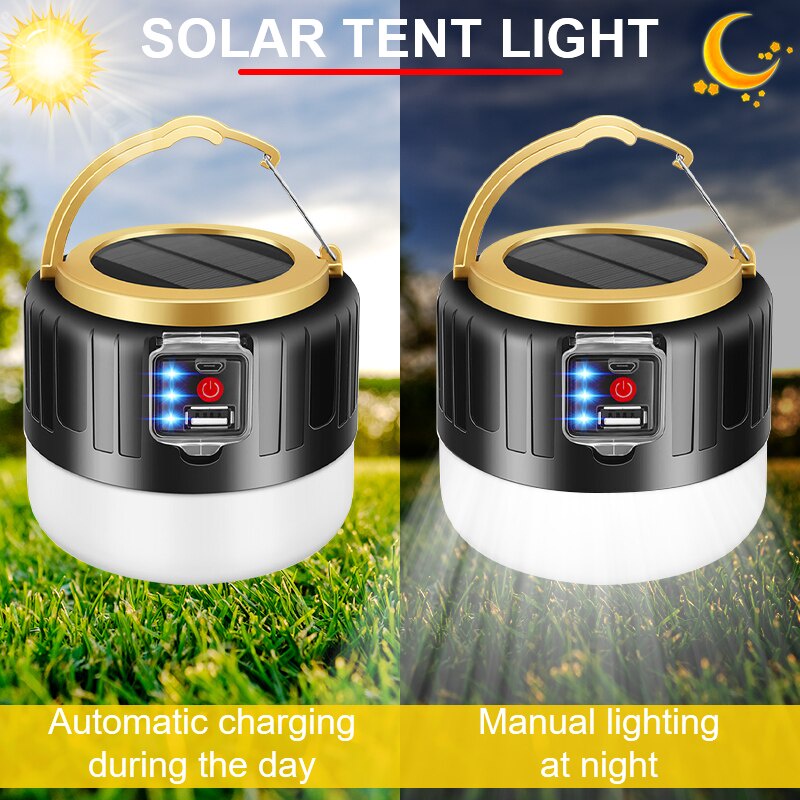 Lampu Lentera Emergency Camping Lampu Emergency Usb Lentera Lantern Solar Panel 280 W