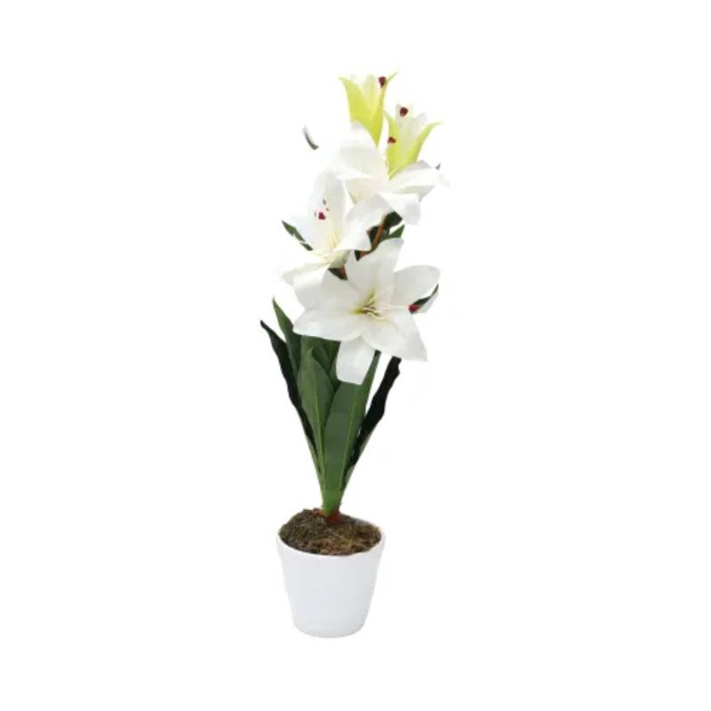 ARTHOME Bunga Artifisial Lily 65cm/Bunga Plastik/Bunga Lili Hias