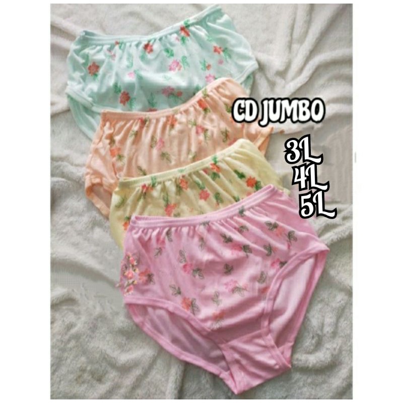 12 PCS CELANA WANITA JUMBO/CD WANITA JUMBO LUSINAN