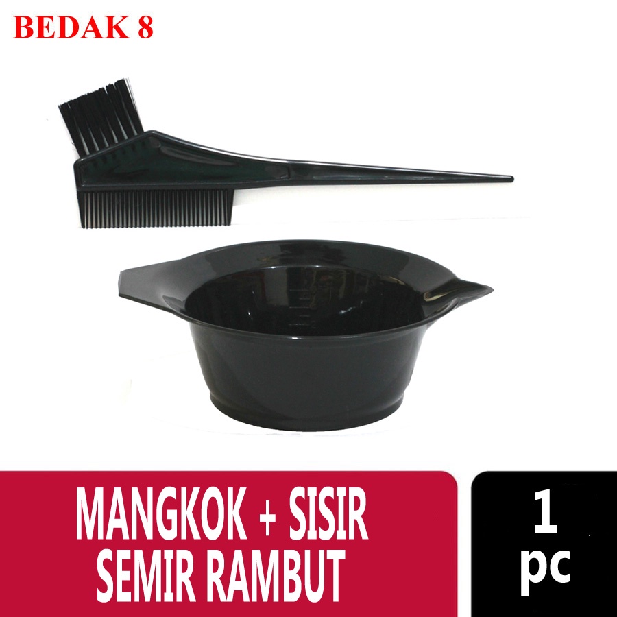 Mangkok | Sisir | Sarung Tangan Hitam Semir Rambut