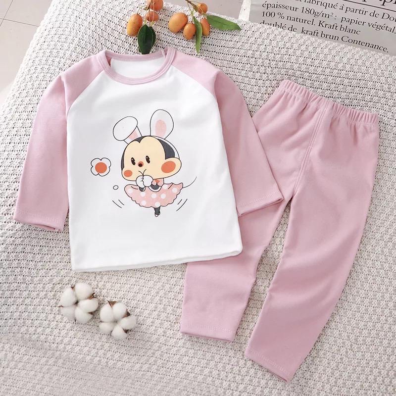 SETELAN BAJU TIDUR ANAK / SETELAN BAJU UNISEX / SETELAN ANAK COLOUR / BAJU ANAK PEREMPUAN KJ