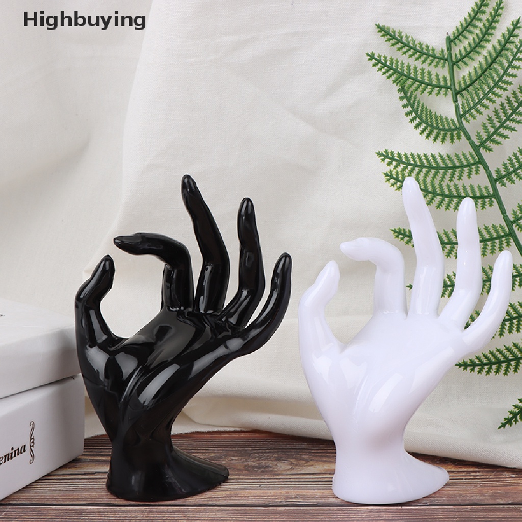 Hbid Resin Ok Gesture Finger Glove Cincin Display Perhiasan Stand Rumah Tempat Perhiasan Glory