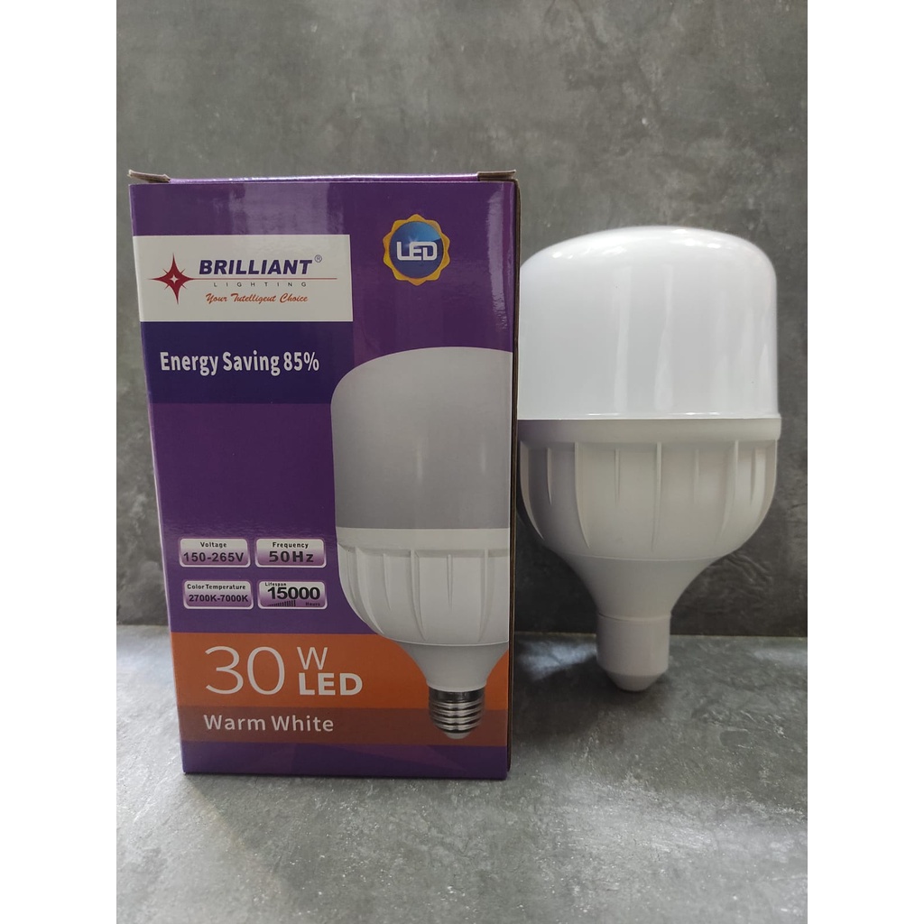 LAMPU LED JUMBO 30 WATT - BRILLIANT - WARM WHITE(KUNING)