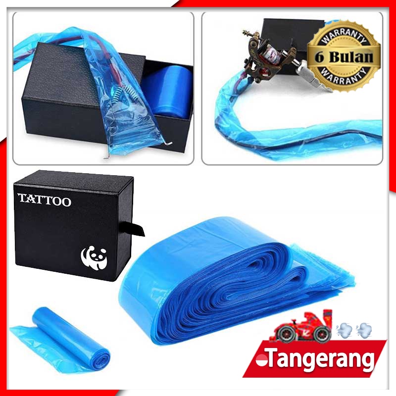 100pcs Plastik Pembungkus Kabel Mesin Sulam / Plastik Pelindung Mesin Tatto