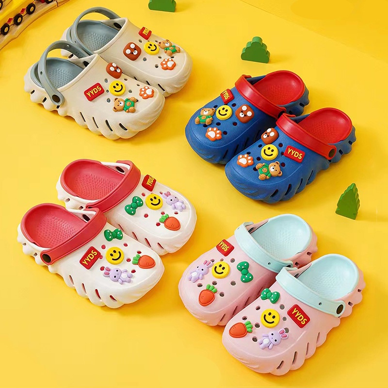 Sepatu Sendal Anak Beruang Bear Paw Anak Laki Laki Anak Perempuan Unisex Sendal Karet Anti Slip Baim Kodok Crocs YYDS