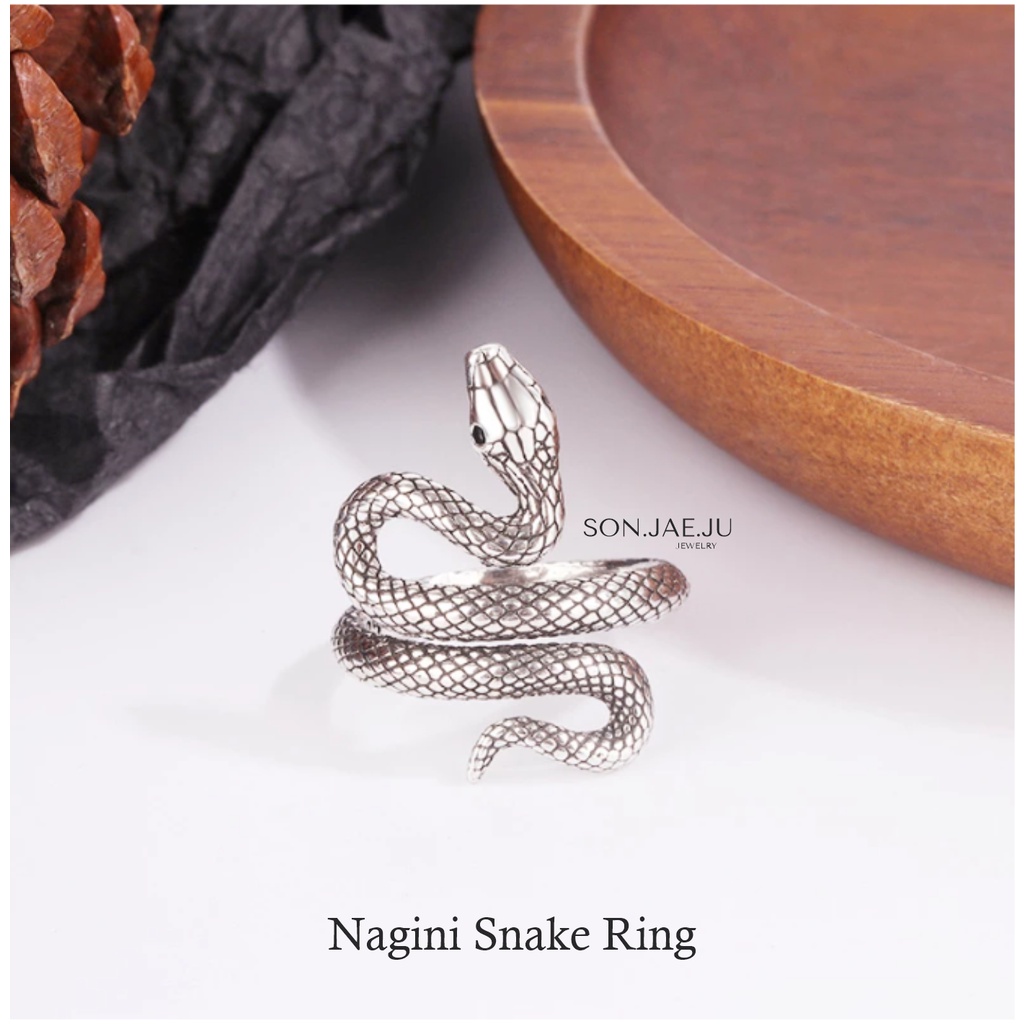 Cincin Pria Wanita Nagini Ring  - 925 sterling silver