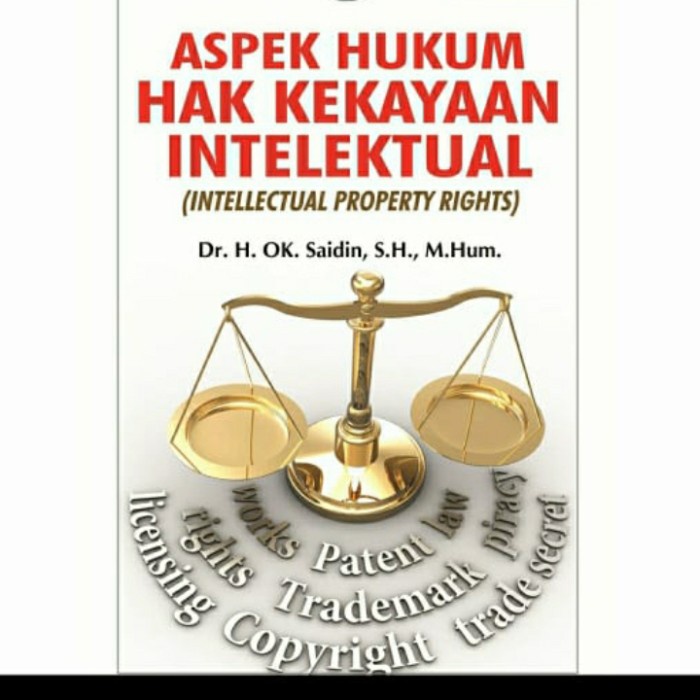 

Buku Aspek Hukum Hak Kekayaan Intelektual OK Saidin Rajagrafindo