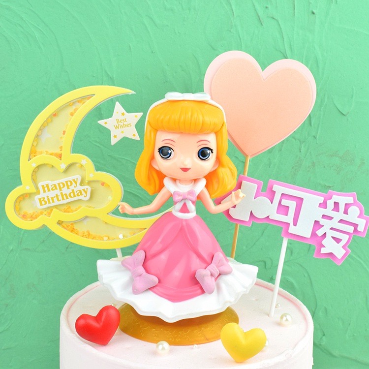 Topper Kue Aurora /Princess Disney Aurora Topper Cake Kue / Hiasan Cake Princess Aurora