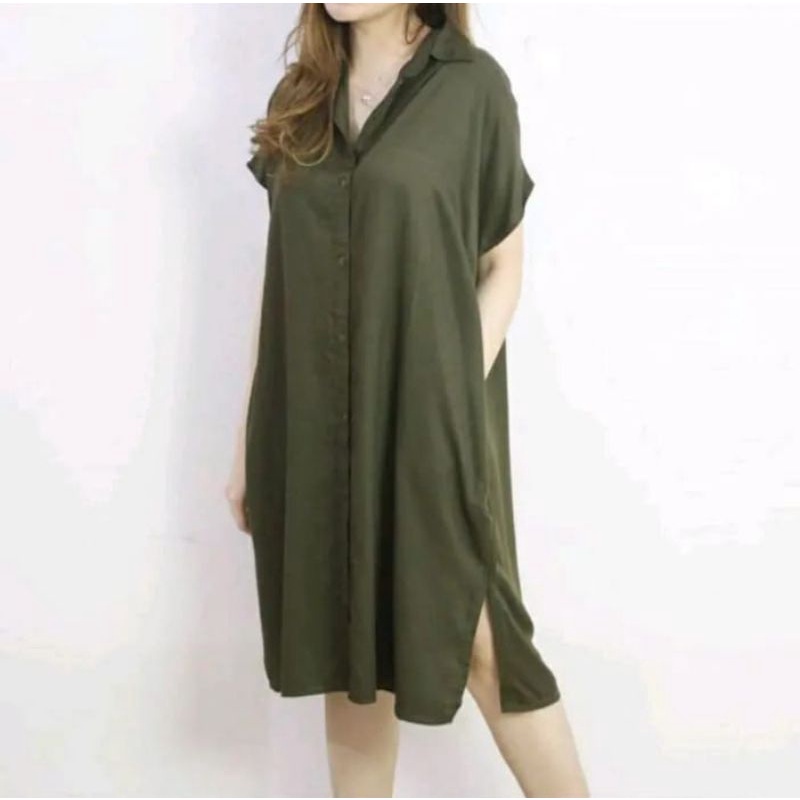 Daster full kancing/daster rayon premium/daster lula/tuniq/daster rayon/lula home dress