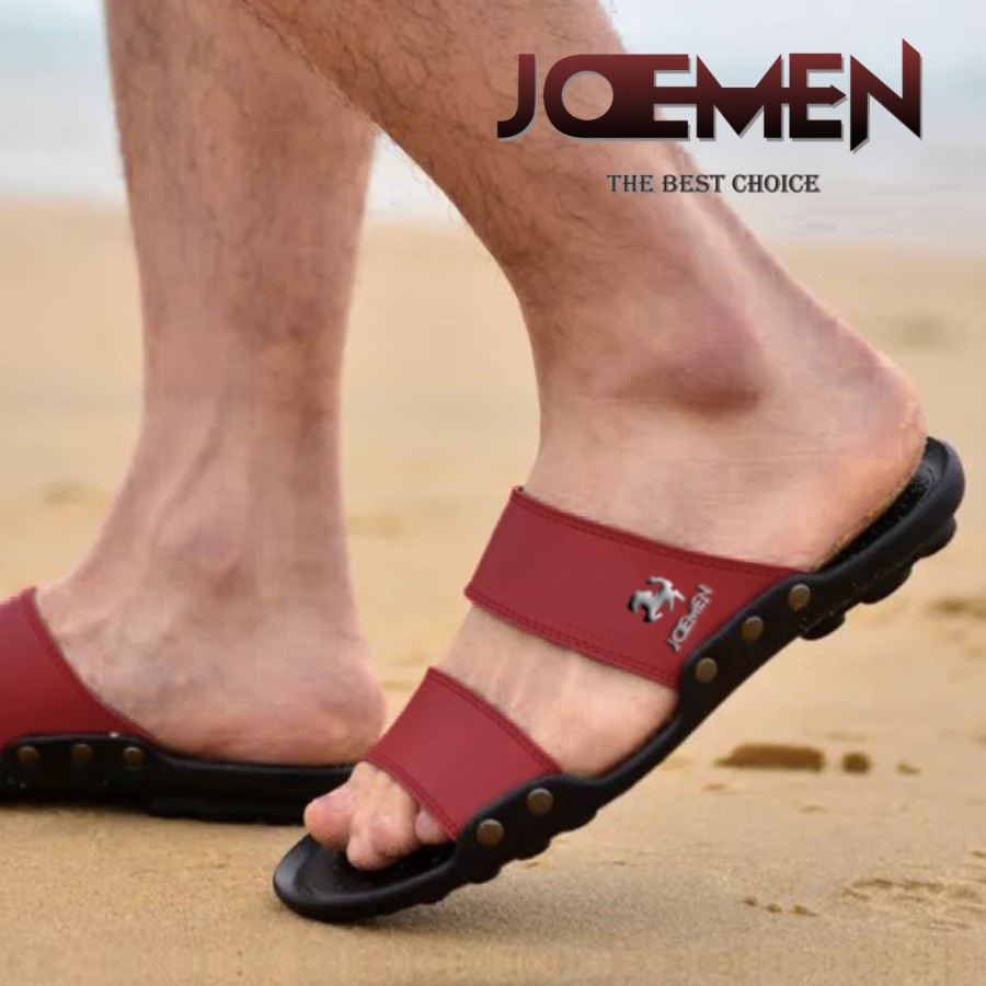 Sepatu Sandal Pria dan Wanita Joemen S-52 bahan Kulit Premium simple