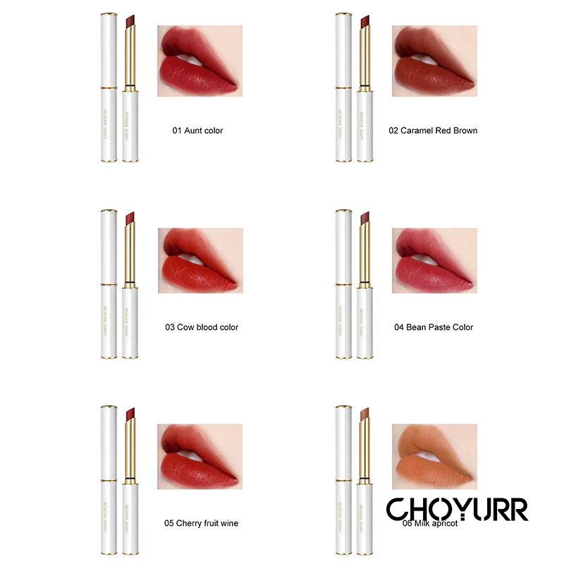 【COD】Lipstick Waterproof Gold Velvet Matte Lembut Lipstik Kecil Not Stick Cup Moisturizing Tahan Lama Korean Original Import Kosmetik Makeup-CH