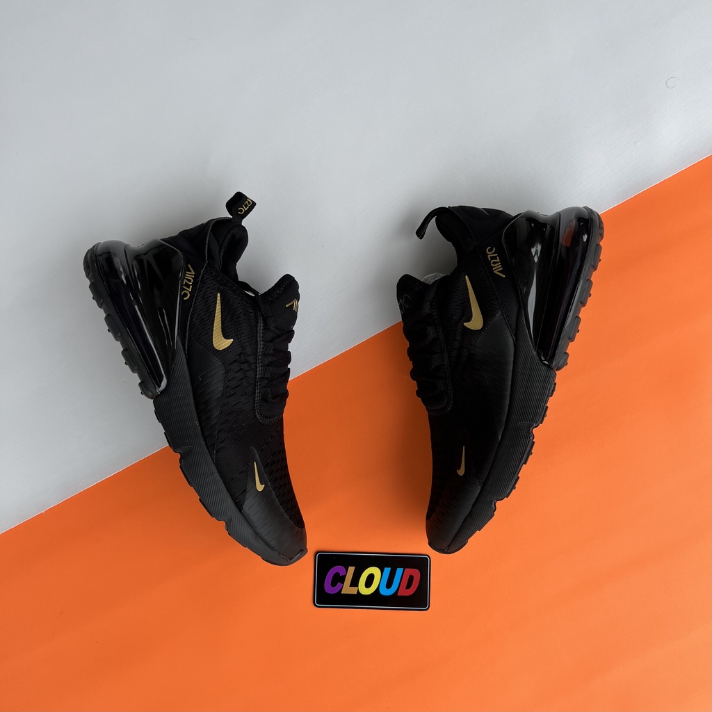 Sepatu NK Air Max 270 Black Gold PK Murah