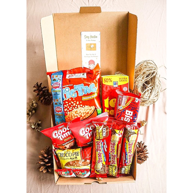 

hampers snack|snack box|kado ultah|kado sempro|kado wisuda