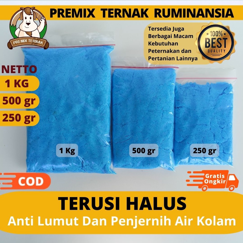 TERUSI BUBUK - COPPER SULPHATE Sulfate Prusi CuSO4 Tembaga Sulfat Sulfate Cupri Sulfate Trusi Bubuk