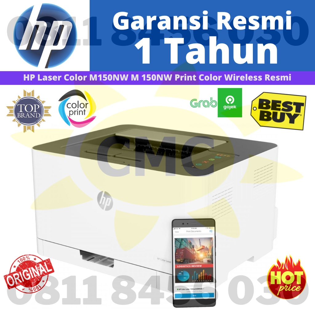 Printer HP Laser Color M150NW M 150NW Print Color Wireless Resmi