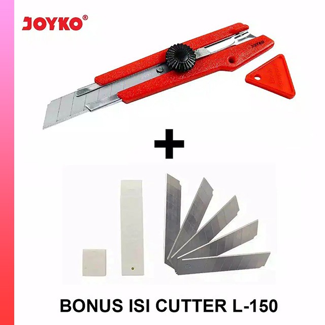 

Cutter Besar JOYKO L500 Bonus Refill Isi Pisau L-150