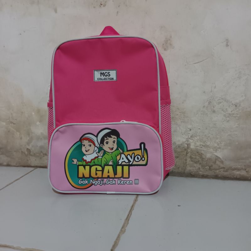 ( M G S) tas ransel ayo ngaji / tas ransel anak puad / tk/tas ransel mumer