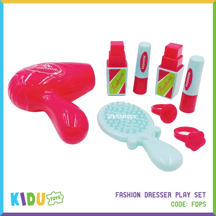 Mainan Anak Perempuan Fashion Dresser Play Set Kidu Toys