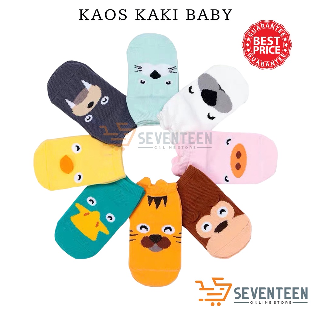 SEVENTEEN KAOS KAKI BAYI PENDEK MOTIF KARAKTER LUCU KAOS KAKI 3D TELINGA KAOS KAKI ANAK PEREMPUAN CEWEK COWOK LAKI BABY SOCKS KIDS ANIMAL