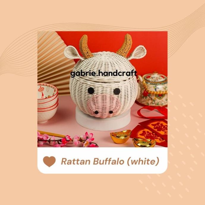 

Rattan Shio Kerbau - Tempat Hampers, Souvenir, Manyue, Birthday