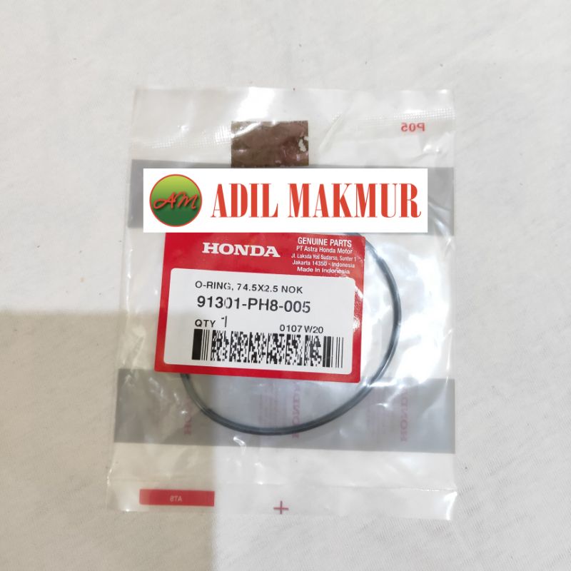 KARET ORING TUTUP COVER NOKEN AS BLADE FI SUPRA X 125 FI 91301-PH8-005 ASLI ORIGINAL HONDA
