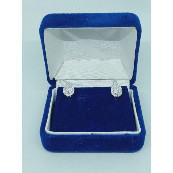 Anting jepit tears mp full + list / anting perak asli silver 925 lapis emas/ anting fashion wanita terbaru