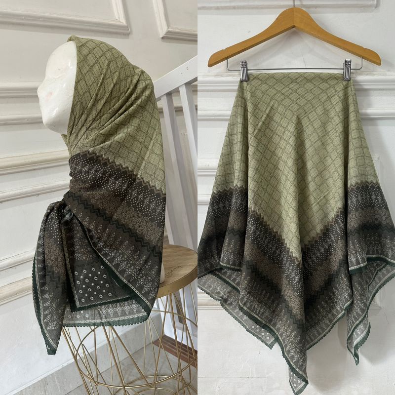 Afrahijab/ Segi Empat Voal Motif square 185