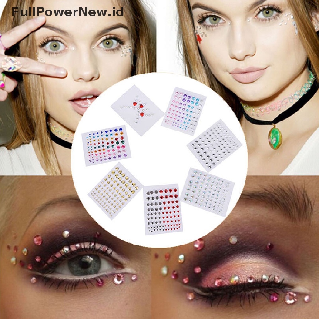 Power New Jewel Eyes Makeup Crystal Eyes Stiker Tato Diamond Glitter Makeup Stiker ID