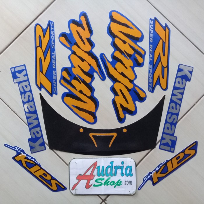 

TERLARIS | Stiker Striping Motor Kawasaki Ninja RR Old 2008 Biru