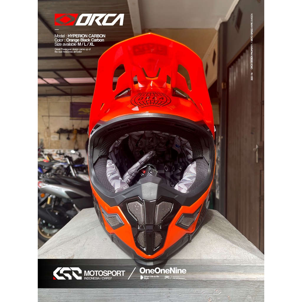 KSR ONEONENINE - HELM ORCA HYPERION CARBON ORANGE SERIES