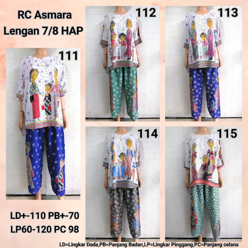 SETELAN RC ASMARA 7/8 HAP RIJEK SABLON LD +- 110 ADEM BUSUI FRIENDLY (Harap Dibaca Sebelum Membeli)