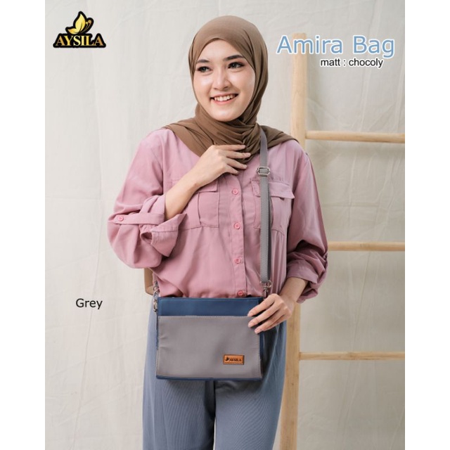 AMIRA BAG BY AYSILA TAS SELEMPANG BAHAN CHOCOLY ANTI AIR PREMIUM WATERPROOF