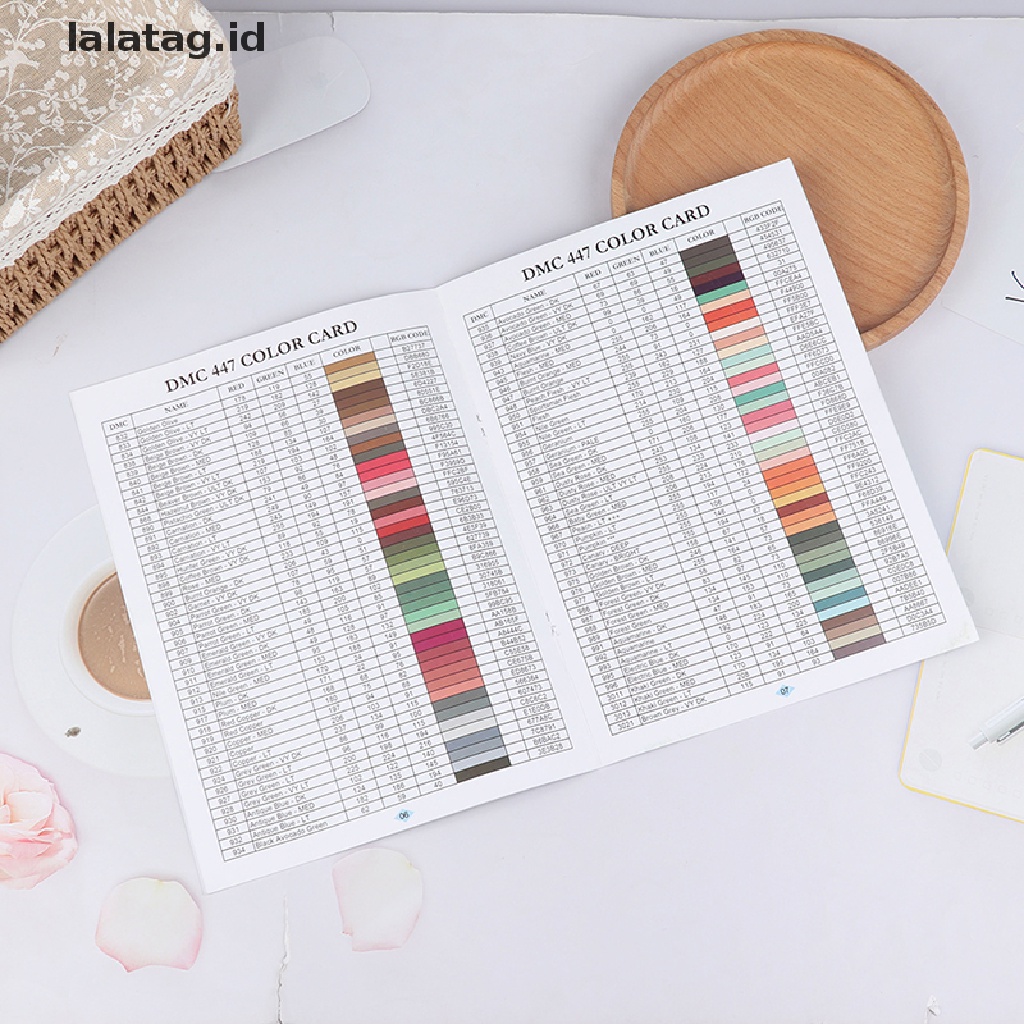 [lalatag] 5d Diamond Paing Tool Diamond Color Card Kartu Identifikasi Warna Berlian Imitasi [ID]