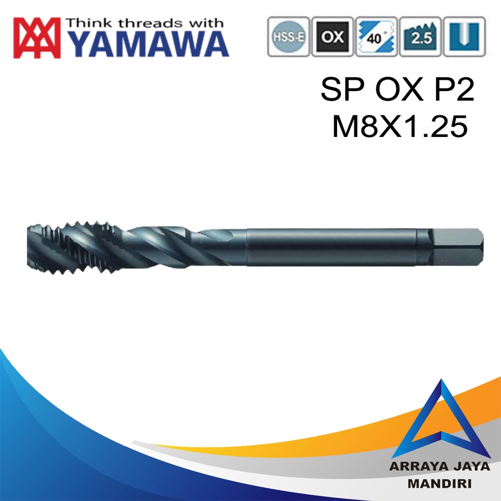 YAMAWA M8X1.25 SP OX P2 TAP SPIRAL ORIGINAL