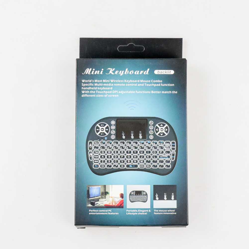 ( 100% BARANG ORI ) Taffware Air Mouse Wireless Mini Keyboard RGB 2.4GHz Dengan Touch Pad - I8