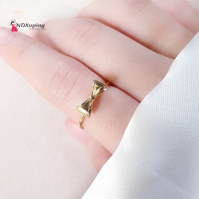 Cincin Titanium Pita Pendek Gold N03012305